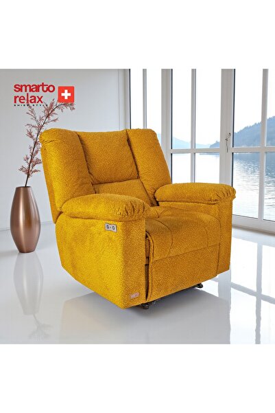 Smarto relax Porto Comfort Elektrikli TV Koltuğu – Kademeli Sırt, Bukle Polye...