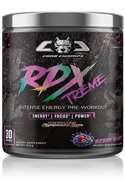 Core Champs CORECHAMPS RDX Xtreme Pre-Workout - مُعزز للطاقة والتركيز والقدرة...