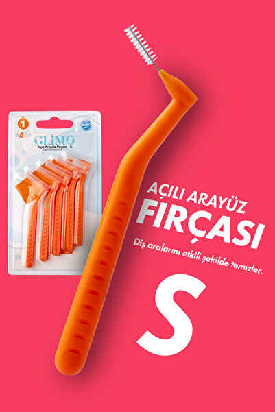 Glimo Açılı Arayüz Fırçası 5’li S | Dar Diş Araları Için Hassas Temizlik | Di...