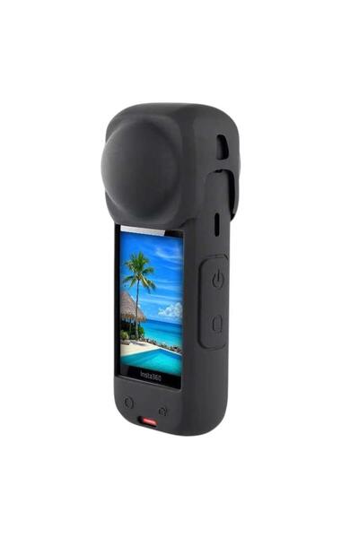 Mettzchrom insta 360 x4 uyumlu Silikon kılıf Koruma Kılıfı soft case