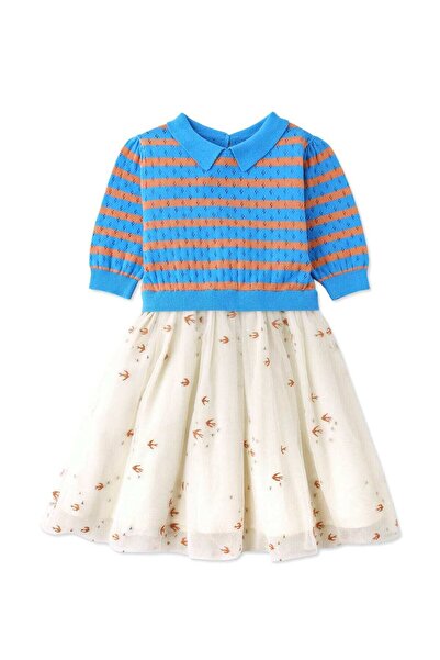 Gingersnaps Girls' Striped Blouse Dress