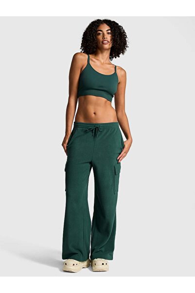 PINK Mikro Polar Geniş Paça Kargo Pantolon