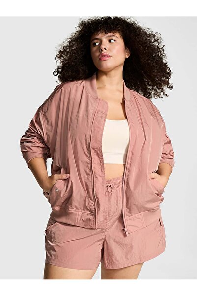 PINK Paraşüt Saten Bomber Ceket