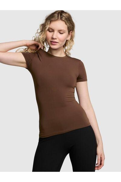 PINK Base Esnek Kısa Kollu Tişört