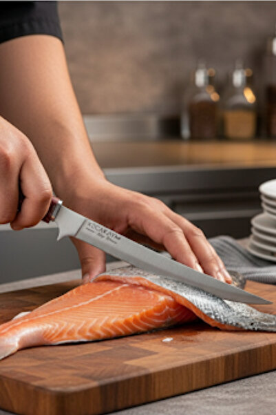 KOCAKAYA1945 Fleto Şef Bıçağı Lİfe Serisi Kırmızı