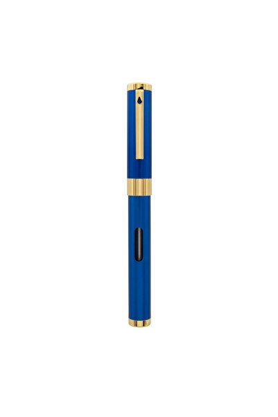 Diplomat D40504015 Nexus Mavi Altın Dolma Kalem, Medium 14K Altın Uç