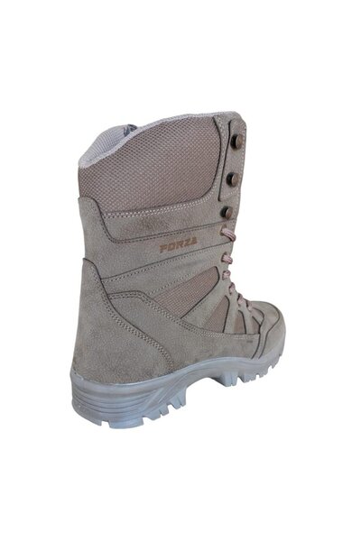 Liger Ανδρικές μακριές μπότες με κορδόνια με φερμουάρ MINK