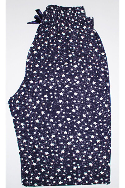 Made By me Star Patterned Large Size Modal Pajama Bottoms - Luxury Quality