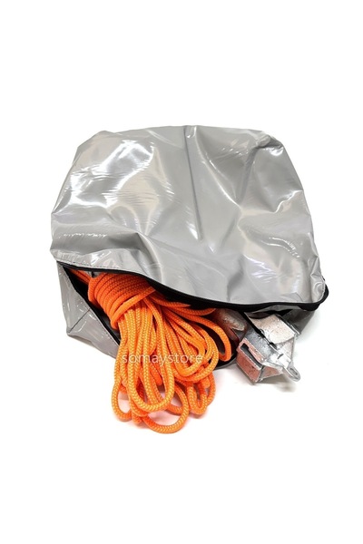 Somay Store Marin Bot , Kano ve Jetski Çıpası Çantalı Set 1.5 KG Şemsiye Çapalı 6mm 20MT ipli