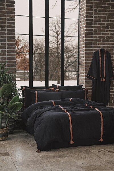 Ecocotton Hazar Çift Kişilik Nevresim Takımı %100 Organik Pamuk Saten Parça B...