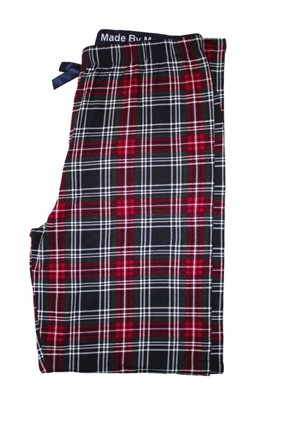 Made By me Partea de jos de pijama cu talie înaltă Tesatura modală Partea de jos de pijama pentru femei de calitate modernă