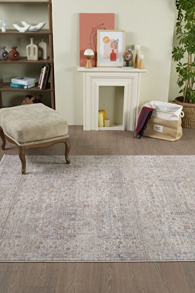 venucci home & living Valeria %100 Polyester Vintage Modern  Dokuma Salon Oturma Odası Halısı