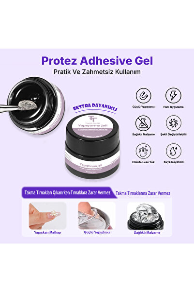 Takma Takma Takma Tırnak Yapıştırmak için Jel