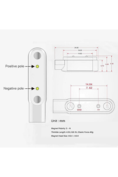 Genel Markalar Usb 2 Pin Pogo Kablo Akıllı Saat Manyetik Sabitleyici Şarj Kablosu Gt88 Gt68 Kw08 Kw18 Kw88 Kw98 K99