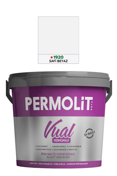 Permolit Permomax Vual Silikonlu İpek Mat İç Cephe Boyası | 2,5L - 7,5L - 15L