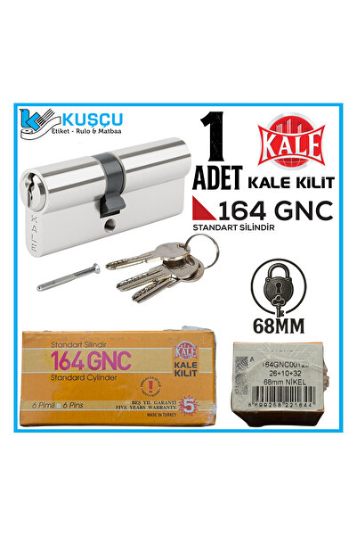 Kale Kilit 164 GNC 68 MM Nikel Barel Standart Silindir