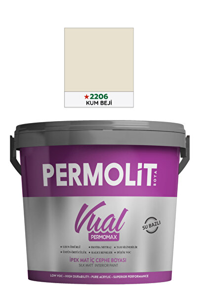 Permolit Permomax Vual Silikonlu İpek Mat İç Cephe Boyası | 2,5L - 7,5L - 15L