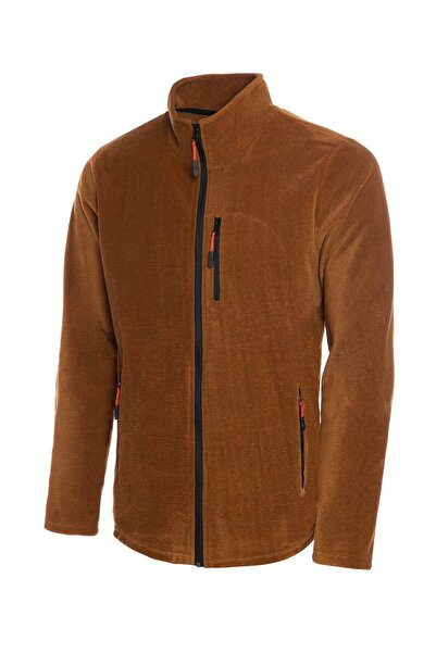 COMBİNE MİCHAİL Kahverengi Tam Fermuarlı 3 Cepli Polar