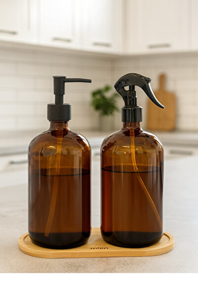 YzHome 2 Li Cam Sabunluk Oda Spreyi Şişesi Standlı