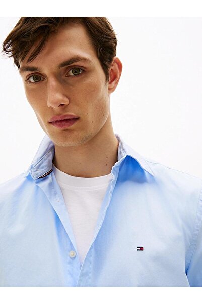 Tommy Hilfiger Blue Men's Shirt Mw0Mw39988C3Q