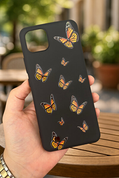 Vip Case Realme C11 - KELEBEK DESENLİ Silikon Darbe Emici Klasik Korumalı Rubber Kılıf