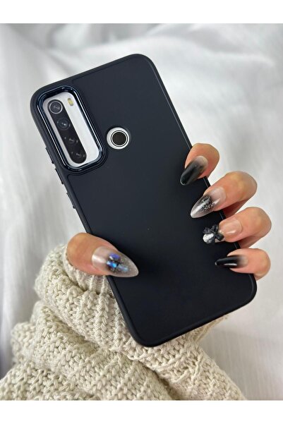 Vip Case Xiaomi Redmi Note 8 Uyumlu Kılıf Parlak Metal Çerçeveli Pastel Renkli Silikon Ruby Kapak