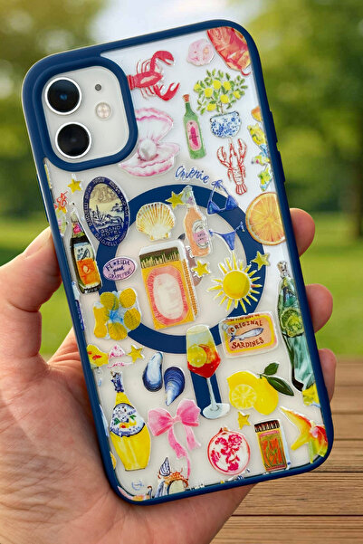 Vip Case Iphone 11 Summer Magsafe Wireless Şarj Özellikli Silikon Kamera Çıkıntılı Summer Rema Kılıf 277