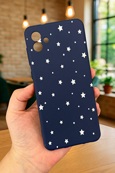 Vip Case Samsung Galaxy A04 Uyumlu MİNİMAL YILDIZ DESENLİ Silikon Darbe Emici Klasik Korumalı Rubber Kılıf