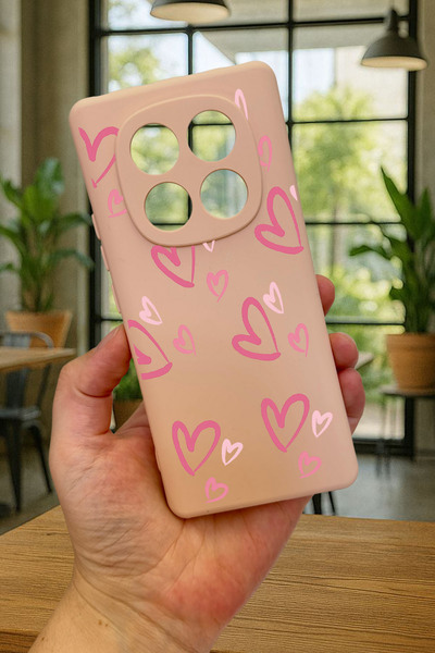 Vip Case Xiaomi Redmi Note 14 Pro 4G -PEMBE KALP DESENLİ Silikon Darbe Emici ...