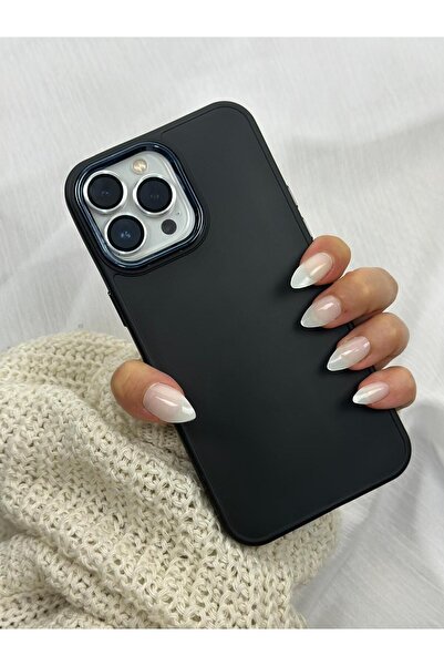 Vip Case Apple iPhone 14 Pro Max Uyumlu Kılıf Parlak Metal Çerçeveli Pastel Renkli Silikon Ruby Kapak