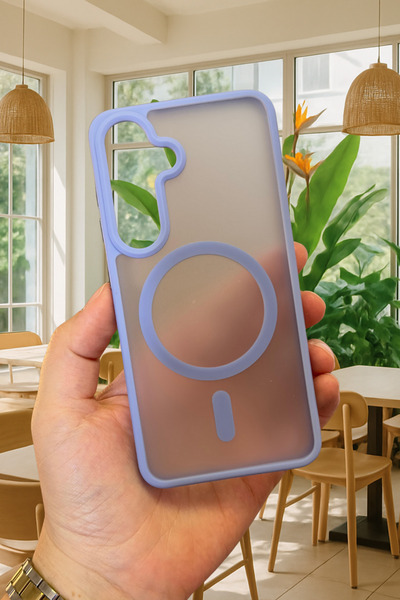 Vip Case Samsung Galaxy S25 Yükseltilmiş Kamera Korumalı Buzlu Sararmaz Kablosuz Magsafe Özellikli Vio Kılıf