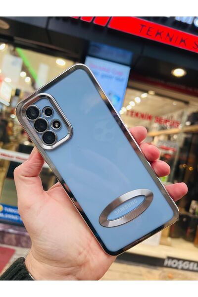 Vip Case Samsung Galaxy A34 Logo Detaylı Kenarları Renkli Kamera Korumalı Lux...