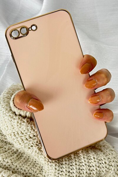 Vip Case iPhone 7 Plus Soft Bark Case with Powder Glossy Edge and Gold Detail