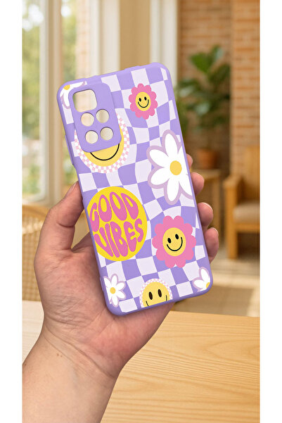 Vip Case Xiaomi Redmi 10 2022 GOOD VİBES Silikon Darbe Emici Klasik Korumalı Rubber Kılıf