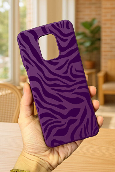 Vip Case Xiaomi Redmi Note 9 Pro/9S Uyumlu ZEBRA DESENLİ Silikon Darbe Emici Klasik Korumalı Rubber Kılıf