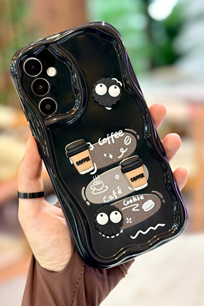 Vip Case حافظة كوكي بتصميم لامع ثلاثي الأبعاد لهاتف سامسونج جالاكسي A54 بنمط ...