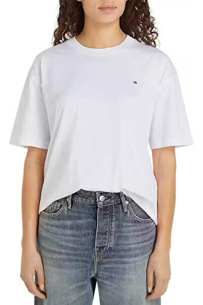 Tommy Hilfiger Γυναικείο T-shirt WW0WW43597 Λευκό