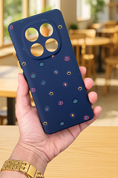 Vip Case Xiaomi Redmi Note 14 Pro4G-MİNİ EVIL EYE DESENLİ Silikon Darbe Emici...