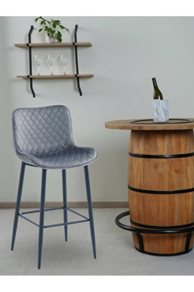 DEC4 كرسي بار مخمل