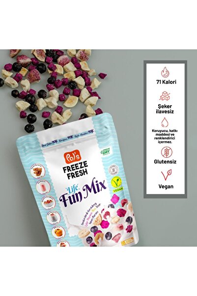 Pol's Freeze Fresh Dondurularak Kurutulmuş Fun Mix 20 g