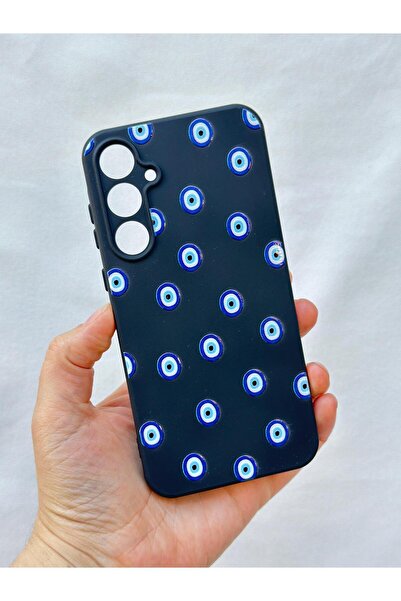 Vip Case Samsung Galaxy S24FE -NAZAR BONCUK DESENLİ Silikon Darbe Emici Klasi...