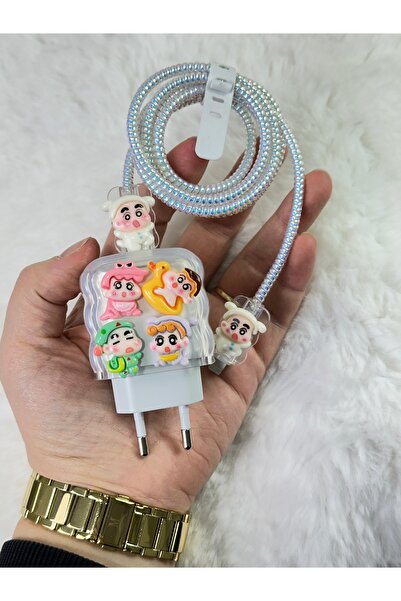 Vip Case İphone 18w/20w Uyumlu Şarj Başlık Kablo Koruyucu Örme Set İphone 11 ...