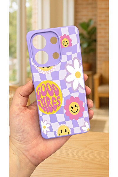 Vip Case Xiaomi Redmi Note 13 Pro 4G GOOD VİBES Silikon Darbe Emici Klasik Ko...