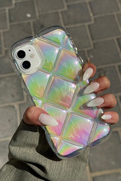 Vip Case İphone 11 Uyumlu Kabartma Desenli 3D Darbe Emici Ultra Sağlam PUFY K...