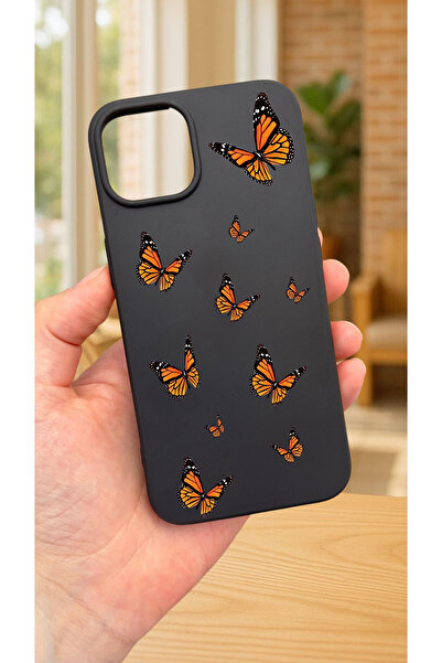 Vip Case iPhone 12 ve 12 Pro Uyumlu KELEBEK DESENLİ Silikon Darbe Emici Klasi...