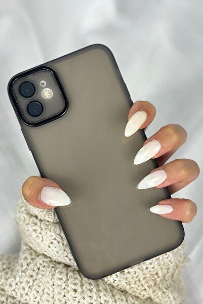 Vip Case Apple Iphone 12 Sert Parlak Kamera Ve Darbe Korumalı Arkası Renkli Ş...