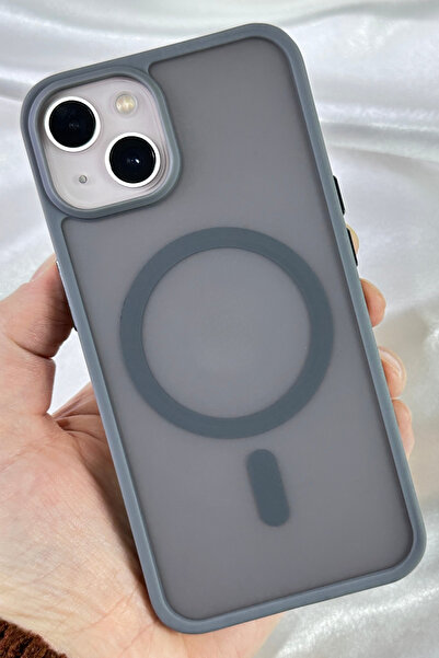 Vip Case İphone 14 Plus Ve 15 Plus Uyumlu - Kamera Çıkıntılı Buzlu Sararmaz K...