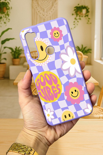 Vip Case Xiaomi Redmi Note 8 GOOD VİBES Silikon Darbe Emici Klasik Korumalı R...