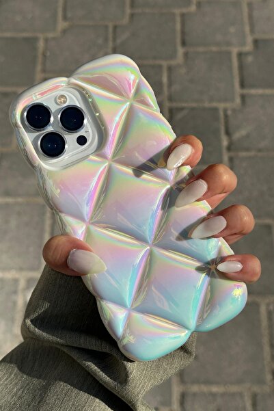 Vip Case iPhone 15 Pro Max Uyumlu Kabartma Desenli 3D Darbe Emici Ultra Sağla...