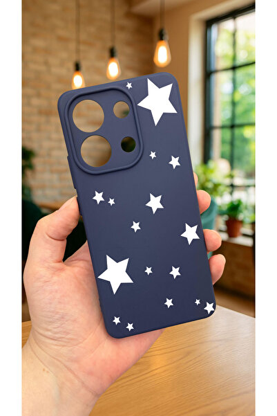 Vip Case Xiaomi Redmi Note 13 Pro 4G MİNİ YILDIZ DESENLİ Silikon Darbe Emici ...